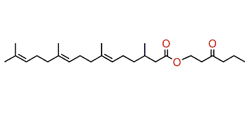 (E,E)-3-Oxohexyl 3,7,11,15-tetramethyl-6,10,14-hexadecatrienoate